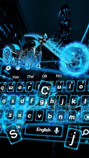 Neon Fire Bike Keyboard - عکس برنامه موبایلی اندروید