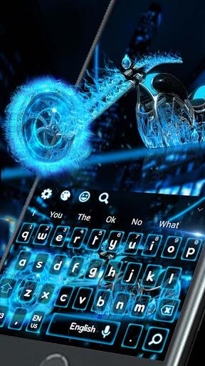 Neon Fire Bike Keyboard - عکس برنامه موبایلی اندروید