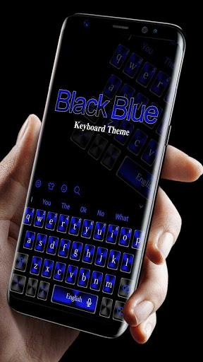 Classic Black Blue Keyboard - Image screenshot of android app