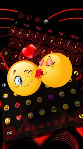 3D Classic Romantic Love Heart Keyboard - Image screenshot of android app