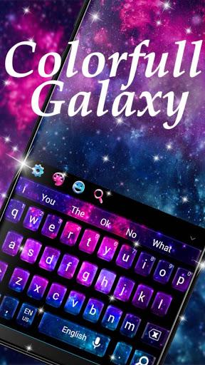 Colorfull Galaxy Keyboard - عکس برنامه موبایلی اندروید