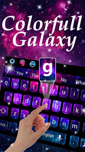 Colorfull Galaxy Keyboard - عکس برنامه موبایلی اندروید