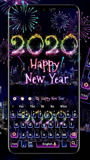 2020 Happy New Year Keyboard Theme - Image screenshot of android app