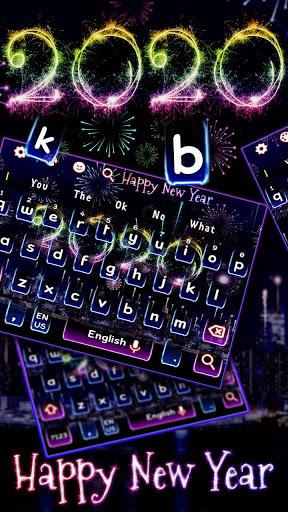 2020 Happy New Year Keyboard Theme - عکس برنامه موبایلی اندروید