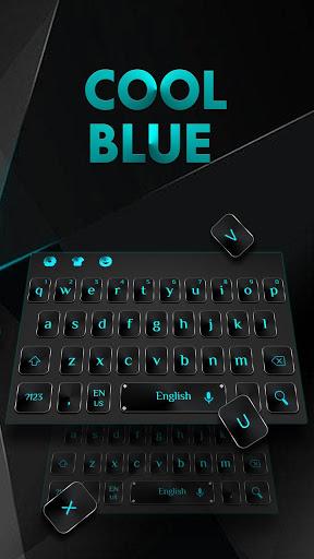 Cool Black Blue Keyboard - عکس برنامه موبایلی اندروید
