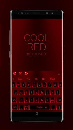 Cool Red Black Keyboard - عکس برنامه موبایلی اندروید