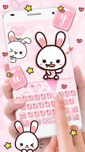 Cute Couple Rabbit Keyboard - عکس برنامه موبایلی اندروید