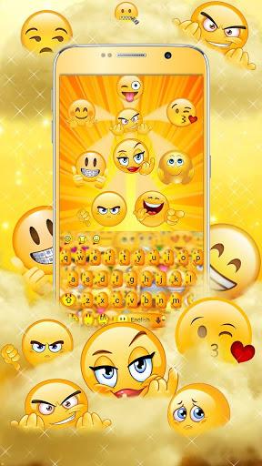 Cute Face Emoji Keyboard Theme - Image screenshot of android app