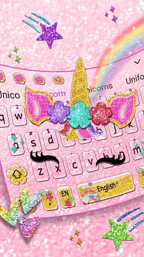 Glisten Unicorn Pinky Keyboard - Image screenshot of android app