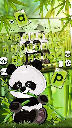 Cute Panda Keyboard Theme - Image screenshot of android app