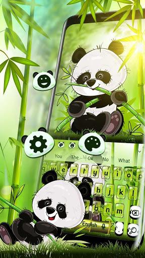 Cute Panda Keyboard Theme - Image screenshot of android app