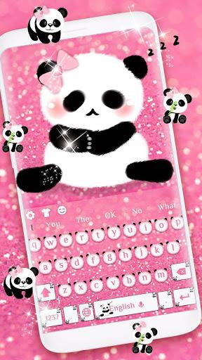 Cute Panda Pink Keyboard - عکس برنامه موبایلی اندروید