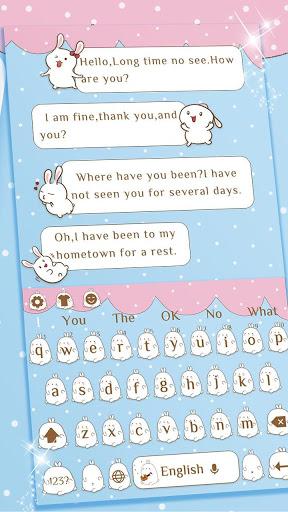 Cute Rabbit Keyboard - عکس برنامه موبایلی اندروید