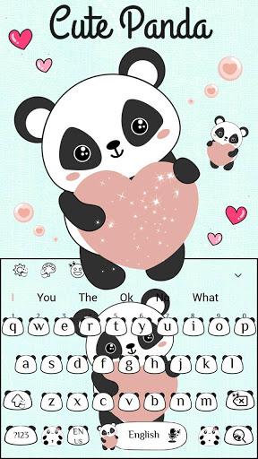 Cute Panda Anime Keyboard - Image screenshot of android app