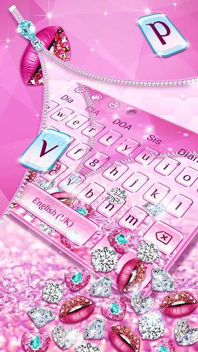 Diamond Zipper 3D Keyboard - عکس برنامه موبایلی اندروید