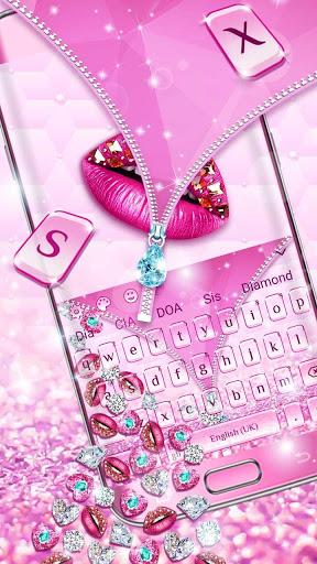 Diamond Zipper 3D Keyboard - عکس برنامه موبایلی اندروید