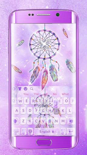 Purple Dreamcatcher Keyboard - Image screenshot of android app