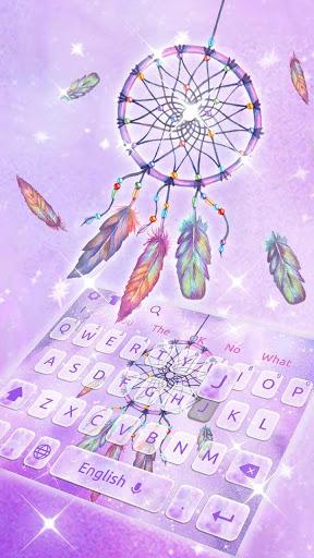 Purple Dreamcatcher Keyboard - Image screenshot of android app