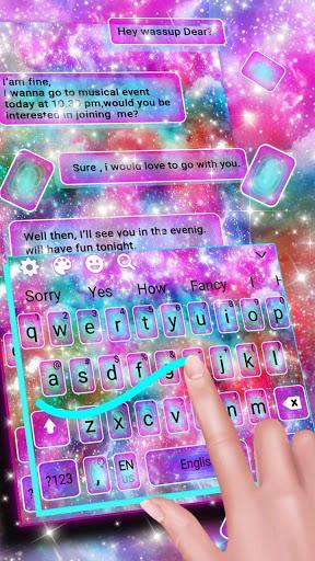 Fancy Galaxy Keyboard Theme - عکس برنامه موبایلی اندروید