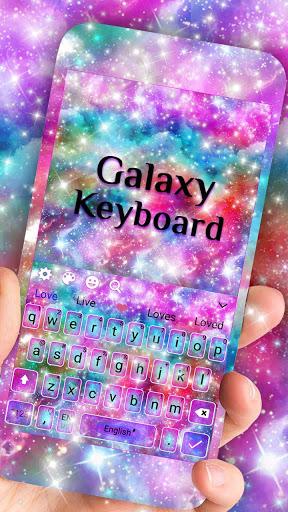 Fancy Galaxy Keyboard Theme - عکس برنامه موبایلی اندروید