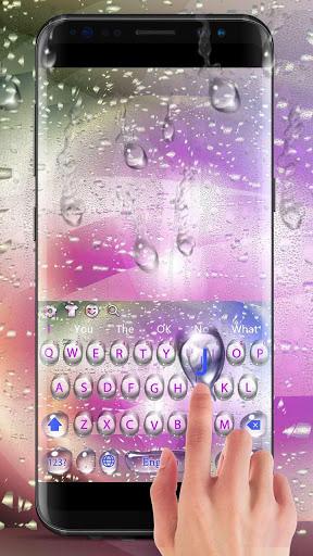 Color Water Drops Keyboard - Image screenshot of android app