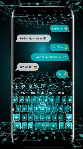 Scanner Fingerprint Keyboard Theme - عکس برنامه موبایلی اندروید