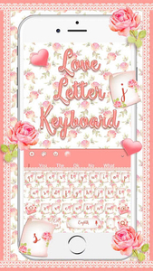 Floral Love Letter Keyboard - عکس برنامه موبایلی اندروید