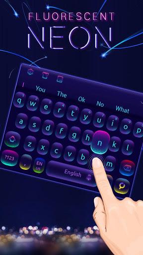 Fluorescent neon Keyboard - Image screenshot of android app