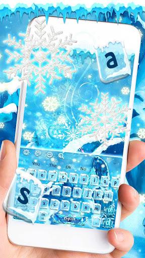 Frozen Ice Keyboard - عکس برنامه موبایلی اندروید
