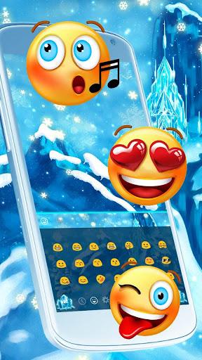 Frozen Ice Keyboard - عکس برنامه موبایلی اندروید