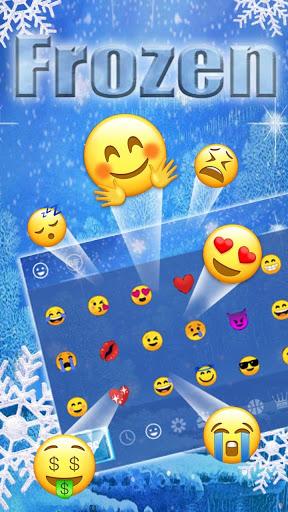 Frozen Snowflake Keyboard - عکس برنامه موبایلی اندروید
