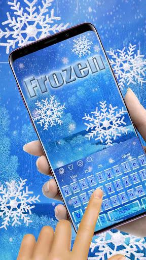 Frozen Snowflake Keyboard - عکس برنامه موبایلی اندروید