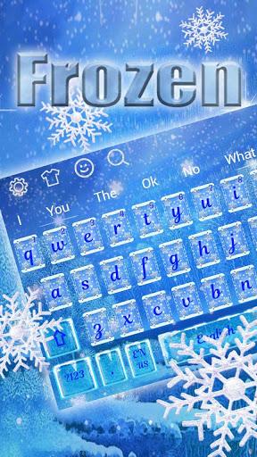 Frozen Snowflake Keyboard - عکس برنامه موبایلی اندروید