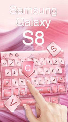 Keyboard for Galaxy S8 Pink - عکس برنامه موبایلی اندروید