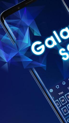 Blue Keyboard for Galaxy S9 - عکس برنامه موبایلی اندروید