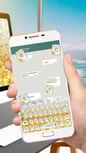 Gold diamond keyboard - Image screenshot of android app