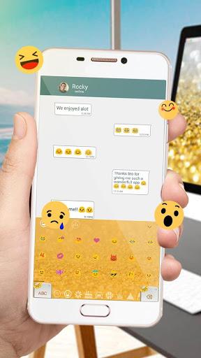 Gold diamond keyboard - Image screenshot of android app