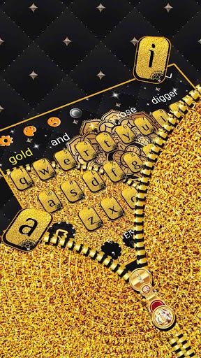 Luxury Zipper Glitter Keyboard - عکس برنامه موبایلی اندروید