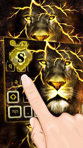 Golden Lion Keyboard Theme - Image screenshot of android app