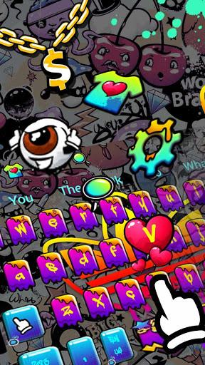 Graffiti Street Keyboard Theme - Image screenshot of android app