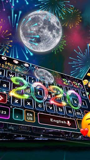 2020 Happy New Year Keyboard Theme - عکس برنامه موبایلی اندروید