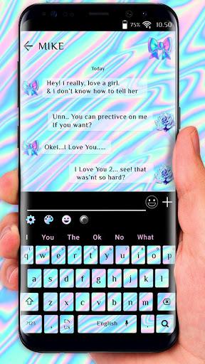 Holographic Keyboard Theme - عکس برنامه موبایلی اندروید