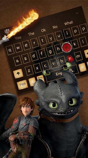 How to Train Your Dragon Adventure Keyboard Theme - Image screenshot of android app