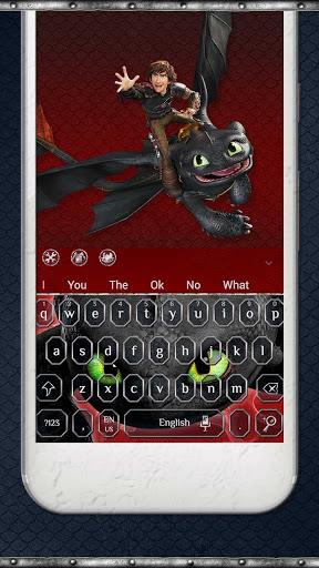 How to Train Your Dragon Toothless Keyboard Theme - عکس برنامه موبایلی اندروید