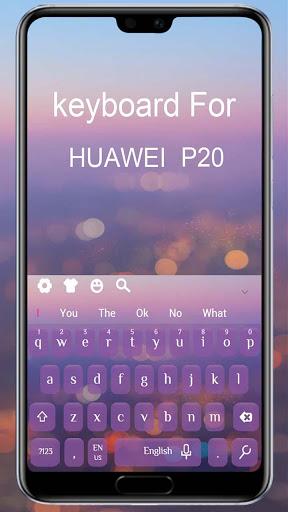 Purple Keyboard  For Huawei  P20 - Image screenshot of android app