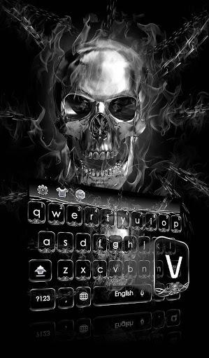 Skull Grim Reaper Keyboard - Image screenshot of android app