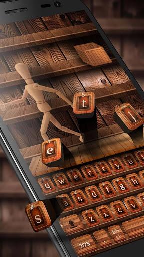 3D Wood Keyboard Theme - عکس برنامه موبایلی اندروید