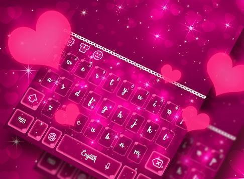 Pink Glitter Keyboard - عکس برنامه موبایلی اندروید