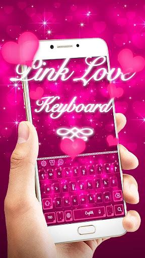 Pink Glitter Keyboard - Image screenshot of android app