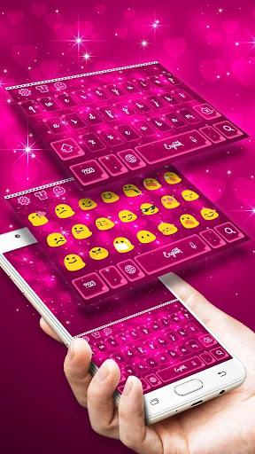 Pink Glitter Keyboard - Image screenshot of android app